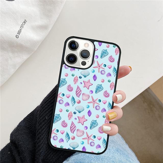 Sea Shells Mobile Phone Cases Cover For iPhone 17 Air 16e 15 14 12 13 11 Pro MAX Apple Plus Coque