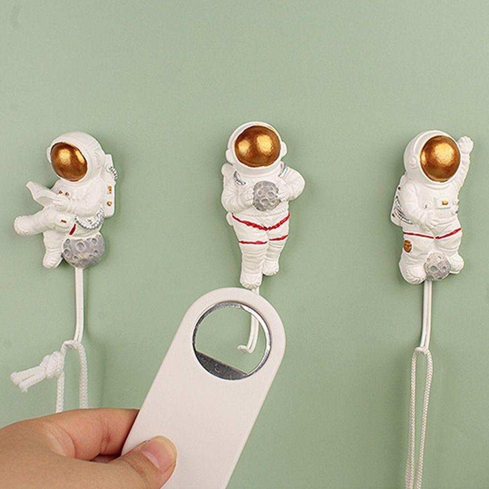 Astronaut Shaped Key Holder Multi-Purpose Hanging Storage Rack Wall Hook Hooks Door Behind Hanger