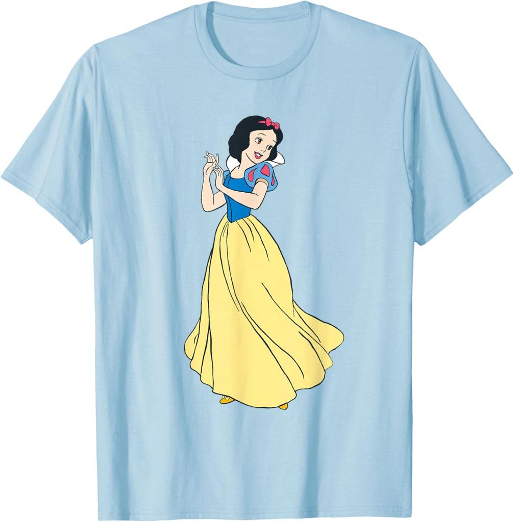 Hot Fashion Unisex Princess Snow White Classic T-Shirt S-4XL Four Seasons