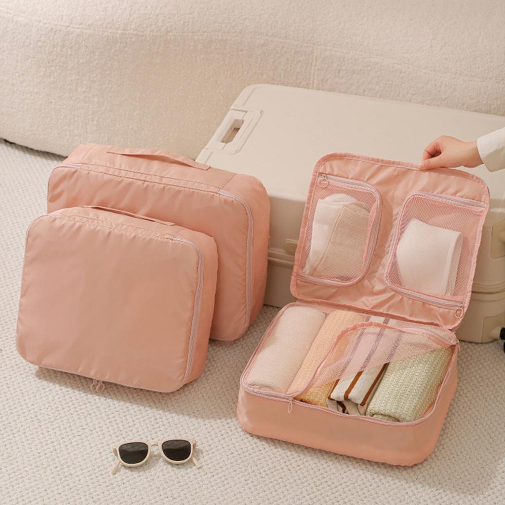 3 Pocket Travel Organizer Bag Large Capacity Breathable Mesh Storage For Clothes Underwear Luggage