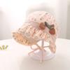 Baby Girl Princess Hat With Cherry Bowknot Soft Ear Protection Cap For Newborn Spring Autumn Thin Cute Beanie