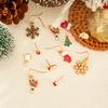 Applicable Christmas Versatile Oil Drop Snowflake Elk Drop Stud Earrings Sweet Bow Christmas Hat Earrings Women