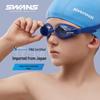 SWANS Kids' Anti-fog Swim Goggles & Cap Sets