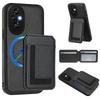 For Honor 200 400 Pro Magic 6 Lite X70i X8C X6B X7B X8B X9B Play8T Case Cover Card Holder Stand Coin Magnetic Wallet Supports Wireless Charging
