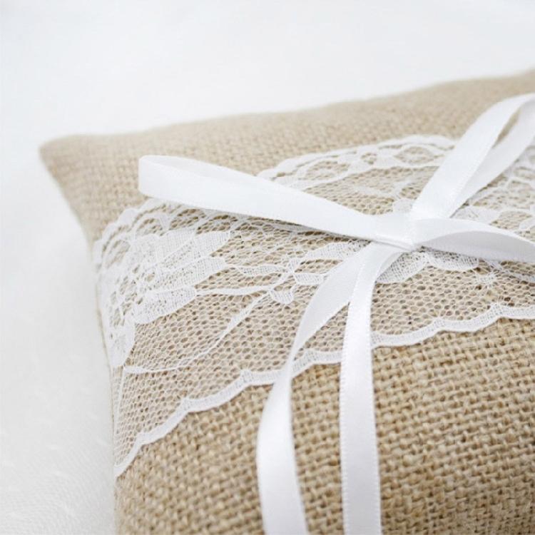 Exquisites Lace Rings Pillow Bridal Wedding Ceremony Pocket Rings Pillow for Elegant Ceremonies