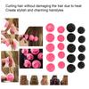 20pcs Mushroom Hair Curler Soft Silicone Different Size Sleeping Hair Styling Roller for Women Pink Black