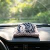 Sleeping Cat Plush Toy with Soft Faux Fur Bamboo Charcoal Bag Air Purifier Car Decor Realistic