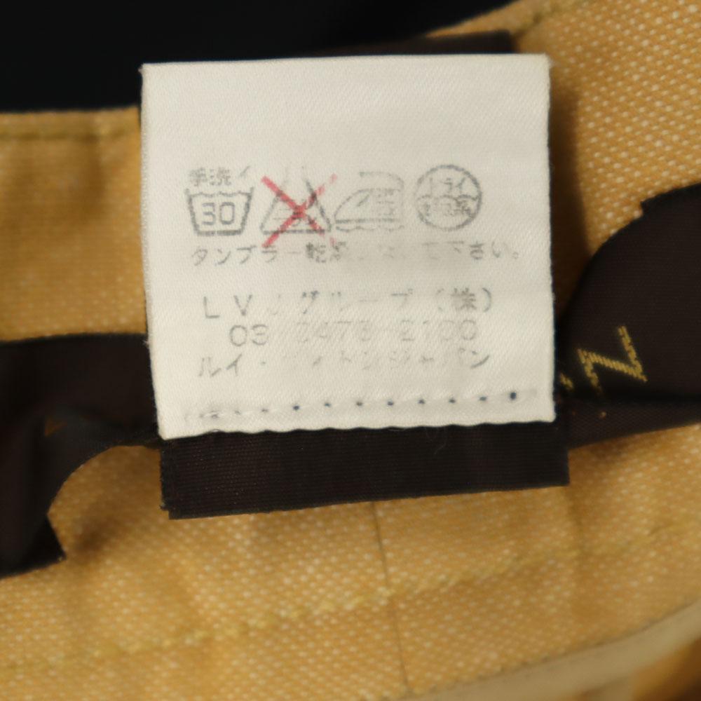 Louis Vuitton Made In France Linen Blend Cropped Pants 34 Camel Women Used
