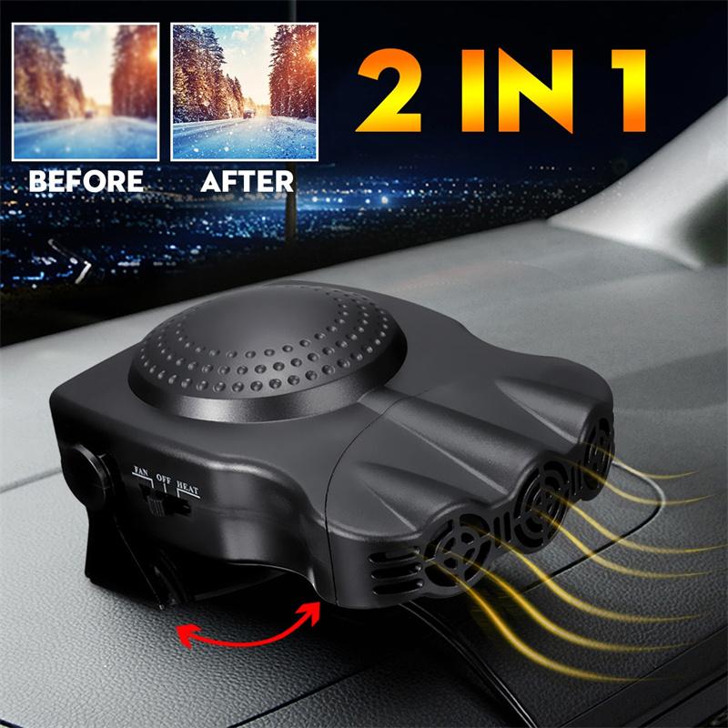 12V 150W Portable Car Heater 2 In 1 Windshield Heating Fan Defroster Demister with Car Electrical