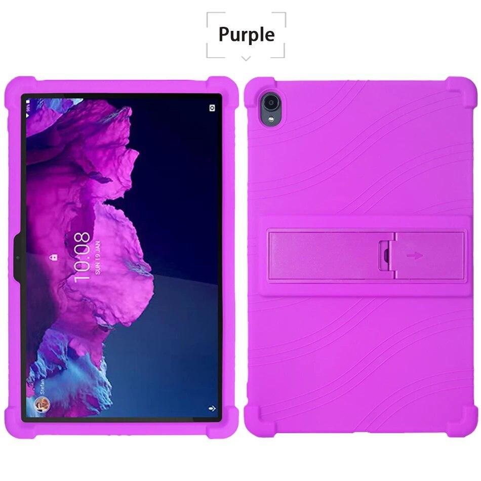 4 Verdickte Ecken Silikonhülle mit Ständer für Lenovo Tab P11 Plus Hülle TB-J616F TB-J616X 11" Tablet-PC Stoßfest Funda