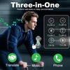 AI Translation Earbuds Real Time 144 Languages Translator Devices 99% Accuracy 4-Microphone Translator Headphones Bussiness Travel Study iOS Android