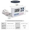 LCD Display Freezers Thermometers with ±1°C Accuracy Magnetic Mounting Strong Plastic for Home Commercial Use