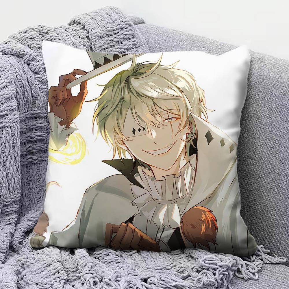 BSD Bungo Stray Dogs Nikolai Gogol   Pillow Covers, Home Sofa Cushion Covers and Aecorative Custom