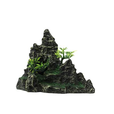 Fish Tank Landscaping Decoration Resin Aquarium Rockery Mountain Decoration Stone Tree Fish Tank Ornament Aquarium Decor