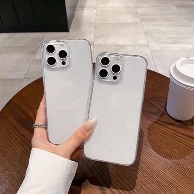 Applicable To Iphone16 Starry Sky Glitter Apple 15 Mobile Phone Case 14 Transparent 13 Anti Fall Protection Case Xr