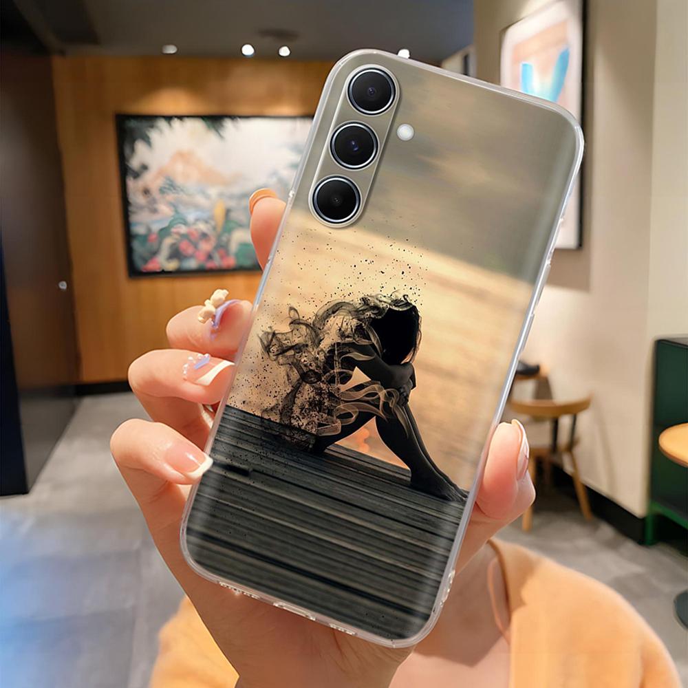 6.7" For Samsung A36 SM-A366E Case Painted Pattern Soft Clear Silicone TPU Cover on For Samsung Galaxy A36 5G A366 Cases Fundas
