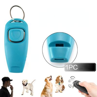 1PC Pet Multifunction 2 В 1 Кликер Свисток Собака Дрессировщик Кликер с Брелок Pet Щенок Дрессировщик Собака