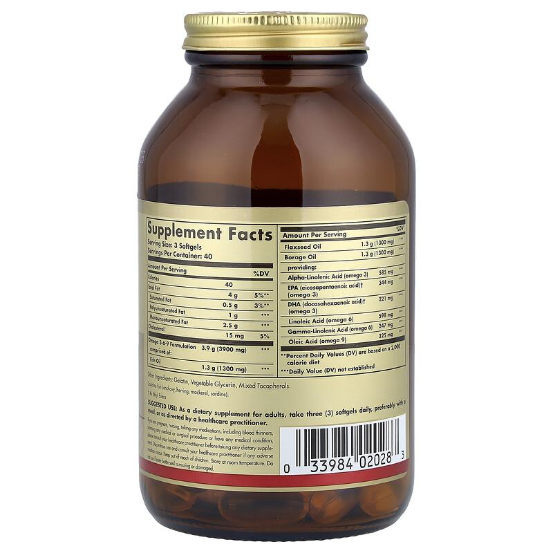 Omega 3-6-9, 120 Softgels