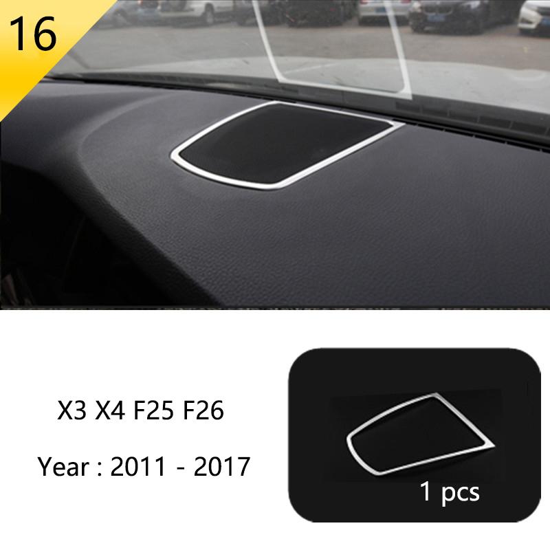 BBJS7 Accessories for BMW X3 X4 F25 F26 Car Inner Gearshift Air Conditioning CD Panel Door Armrest Cover Trim Decorative Car Stickers