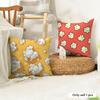 Classic Popcorn Cushion Cover Natural Linen Organic Fabric DoubleSided Printing Couch Pillow Covers Home Decor