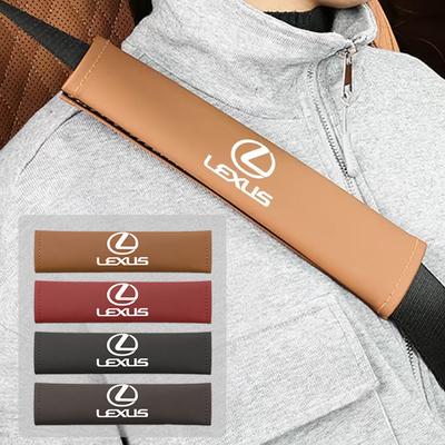 Car Leather Seat Belt Shoulder Protection Set Accessories For F SPORT RX300 IS200 IS250 ES350 Ct200h UX250h NX300h RX350