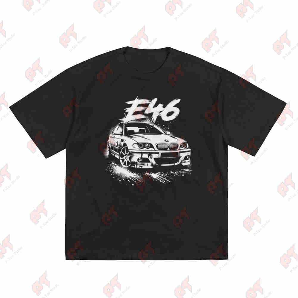 Grunge E46 M3 Old School T-shirt met korte mouwen 100% Katoen T-shirt