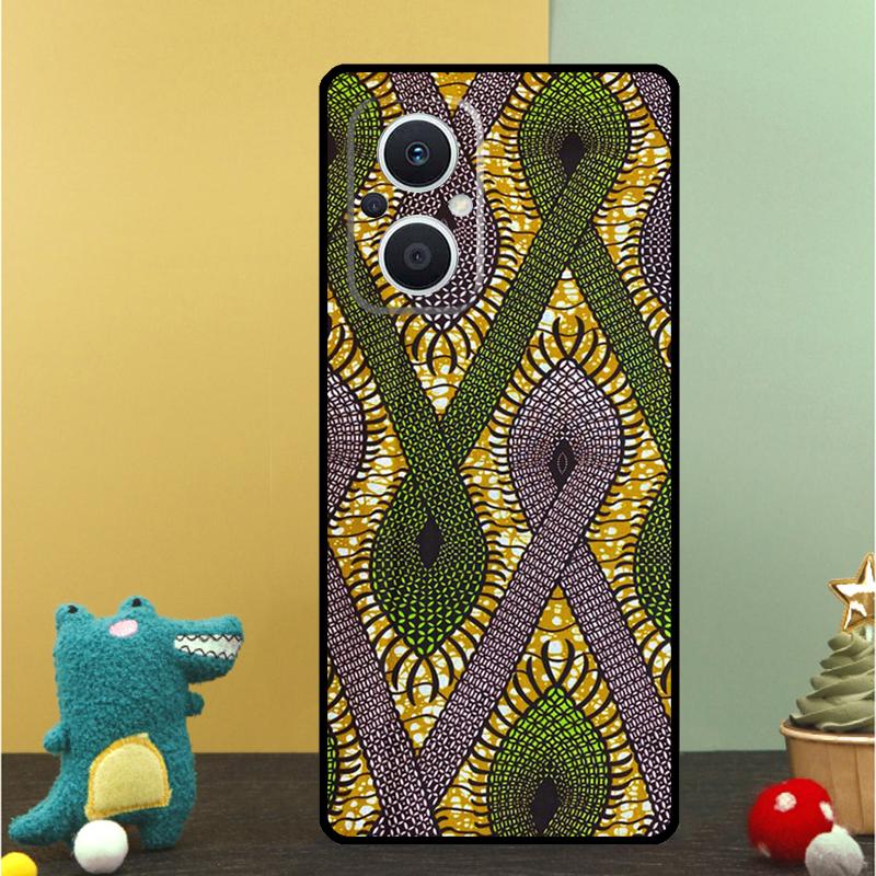 African Style Fabric Print Case For OPPO Reno 15 Pro 15F 10 11 12 13 13F 14 14F 8 7 Lite 8T OPPO Find X9 X8 X6 Pro Cover
