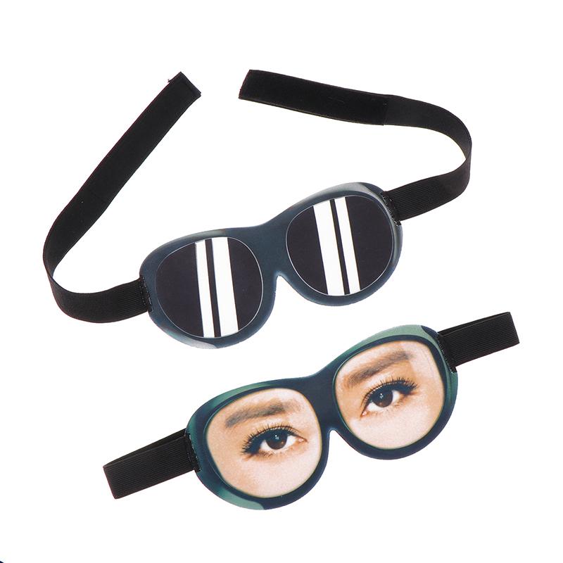 Máscara de Dormir 3D Engraçada de Olhos Abertos Sombra para os Olhos 3D Paródia Estereoscópica Sombra para os Olhos Macia de Viagem Venda Criativa Sombra para os Olhos Auxílio para Dormir