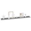 VidaXL Wall Shelves 4 Pcs Grey 100x9x3 Cm