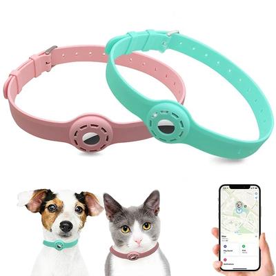Neues Anti-Verlust-Halsband für Haustiere und Katzen aus Silikon für den Apple Airtag, Schutz-Tracker, Anti-Verlust-Positionierungshalsband, verstellbares Haustierhalsband