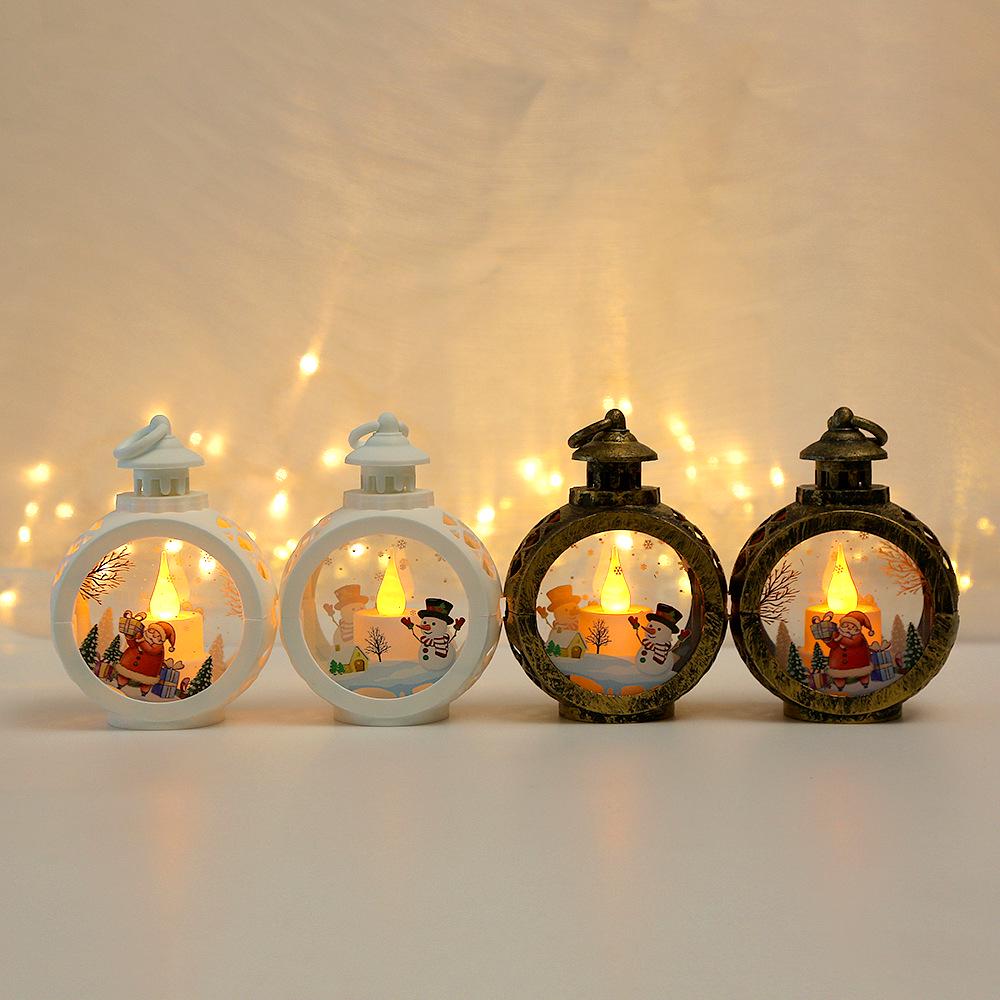 Weihnachten Leuchtende Nachtlicht Anhänger Ornamente - Tisch Kerzenständer Lampe & Fenster Ausstellungsdekorationen