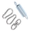 Hammock Hanging Kit Heavy Duty Spring 360 Degree Rotating Hook Buckles for Porch Swing Garden Chair 550lbs Load Capacity