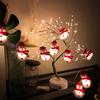 Christmas String Lights Set with 20 LED Plush Snowman Light Waterproof for Tree Home Christmas Party Decor 1.65/3 Meters