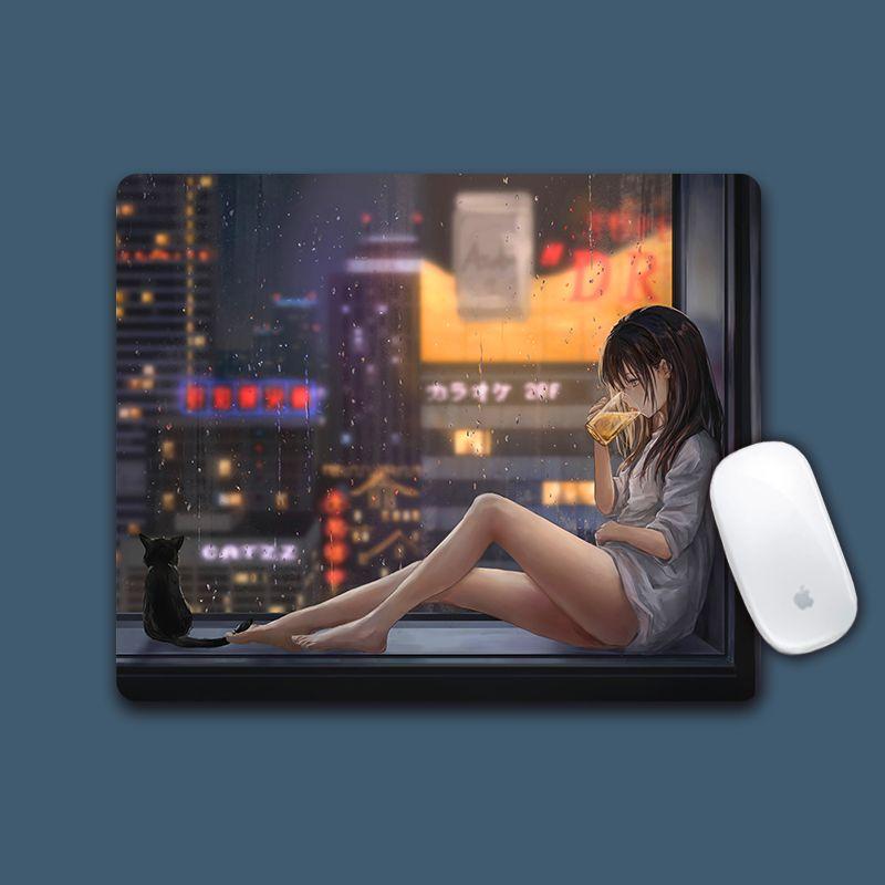 Mouse Pad Small Lock Ins Good-looking Custom Cute Two-Dimensional Animation E-Sports Games Notebook Wristband