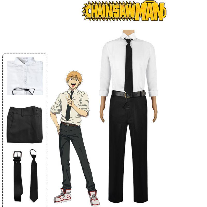 

Костюм для косплея Человек-бензопила Дэнджи Хэллоуин Униформа Наряды Маскарадная вечеринка S