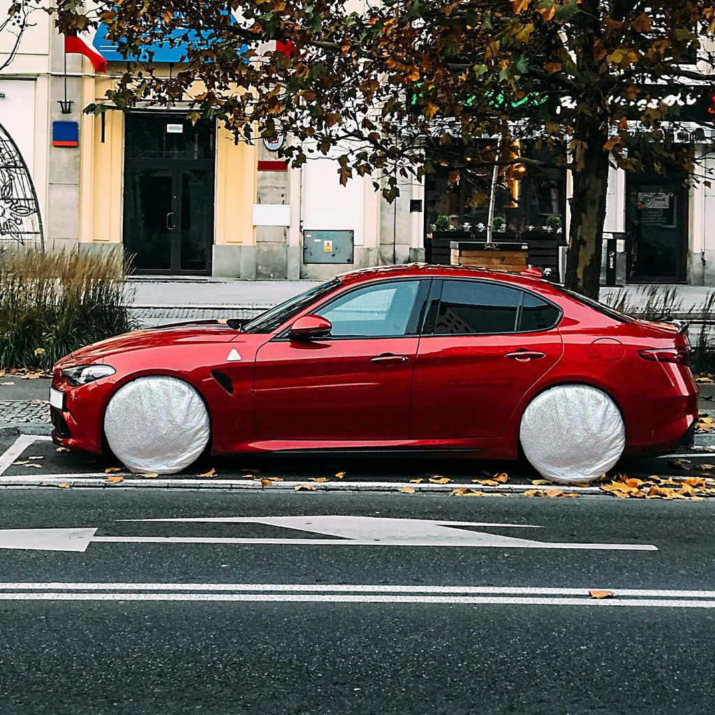 Tire Covers For RVs Waterproof Wheel Covers For Trailer Tires UV-Resistant Protector For Outdoor Summer Camping RV Snow