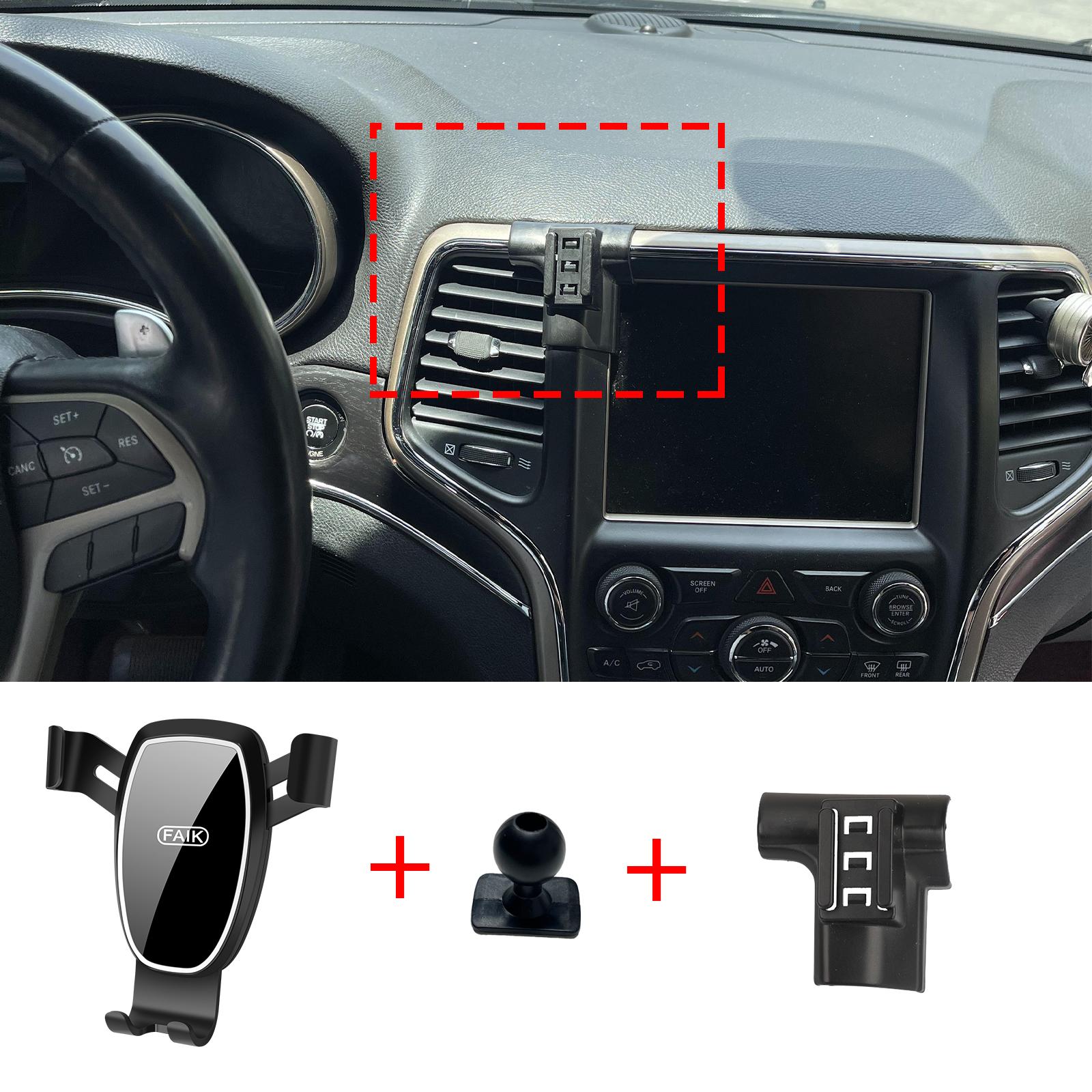 

Car Mobile Phone Holder for JEEP Grand Cherokee 2014~2020 GPS Bracket Navigation Stand Auto Accessories