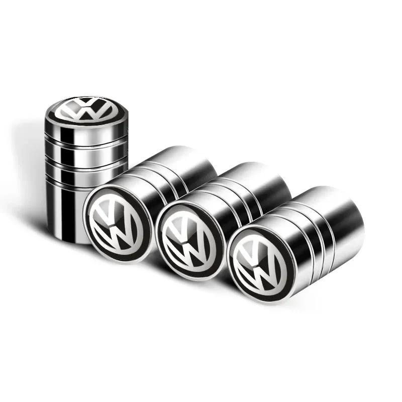 Pro VW Nové auto Ventilky pneumatik Znak kovové víčko Pouzdro Pro pro VW Volkswagen Golf Polo Passat Touran příslušenství Styling auta