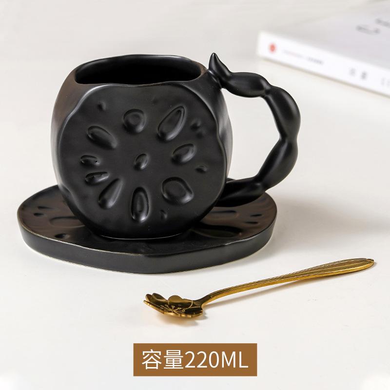 Caneca em Forma de Raiz de Lótus Caneca de Cerâmica Criativa Caneca Moderna para Chá da Tarde Latte Café Copo de Água para Escritório Utensílios para Bebidas Domésticos