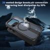 KEYSION Hollow Heat Dissipation Magnetic Case for MagSafe for Xiaomi 17 Cooling Hide Stand Shockproof Phone Cover for Xiaomi 17