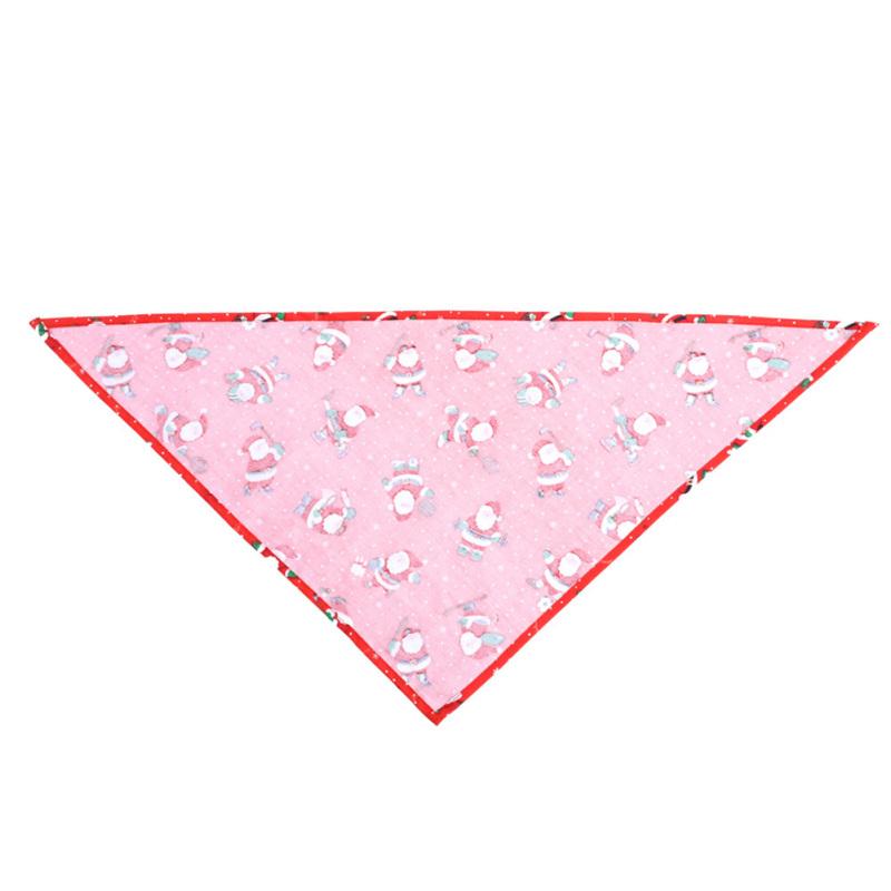 Foulard Triangle de Noël en Coton pour Animaux de Compagnie Serviette Salive Accessoires de Costume pour Animaux de Compagnie Pour Chiens Petits Moyens Grands