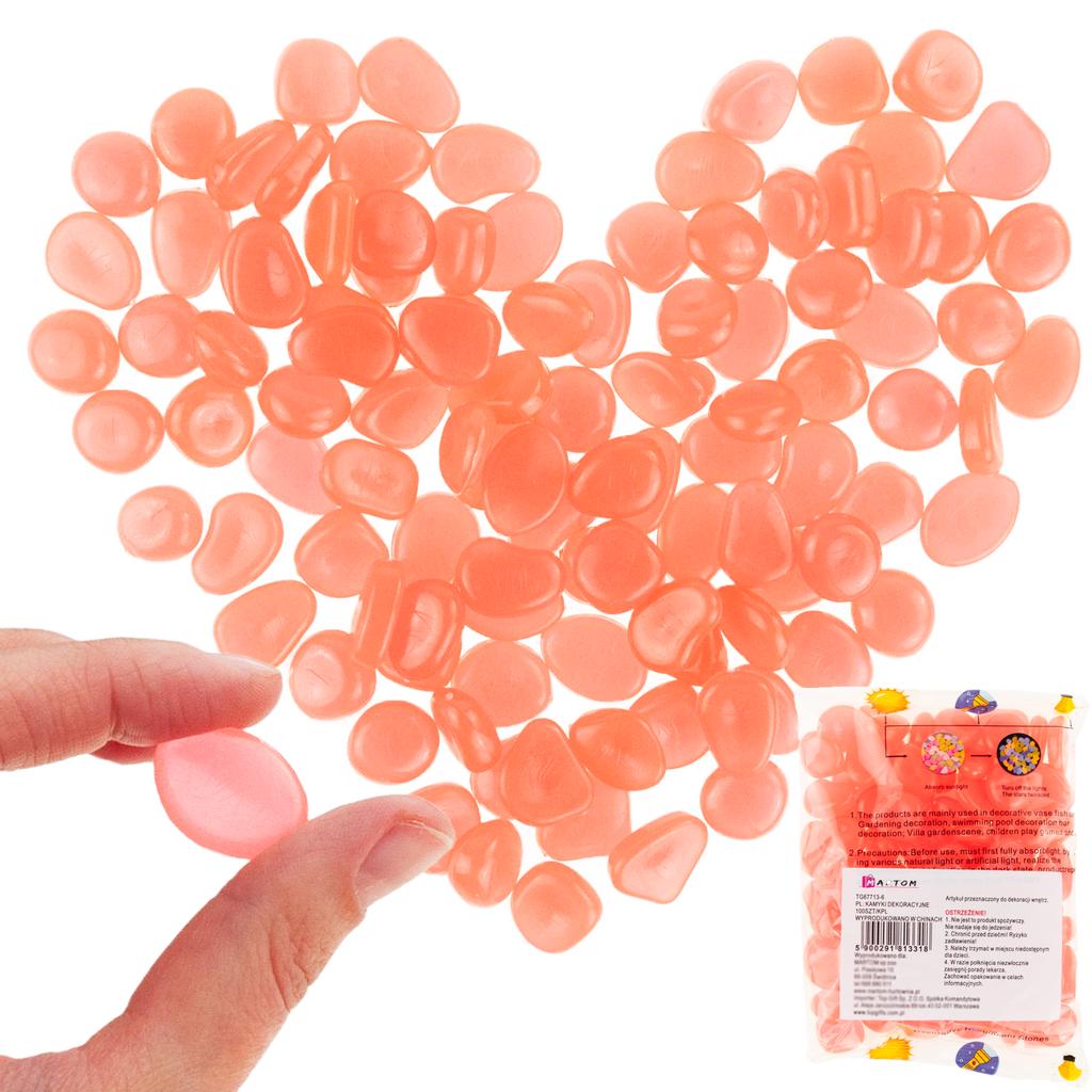 TG67713-5 Luminous stones, fluorescent stones, 100 pieces decorative