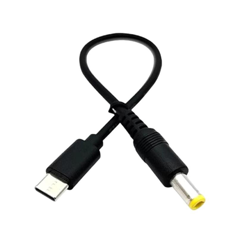 DC5V Male To Type C Male Charging Cable for Phone Tablet Speaker Headphones 4 Connector Size Supports Up To 36W Power