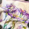 100% Silk Scarf For Women Shawls Wraps Floral Summer Ladies Neckscarf Scarves Hijab Foulard Neck Kerchief Bandana Luxury Brand
