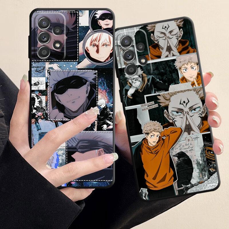 Jujutsu Kaisen Anime Cases Case For Samsung Galaxy A21s A22 A53 A72 A52 A13 A33 A32 A71 A31 A51 A23 A11 A42 Black Soft Cover