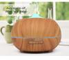 Diffusore di Aromi ad Ultrasuoni con Effetto Legno e Luce Colorata, Umidificatore da 400 ml per la Casa