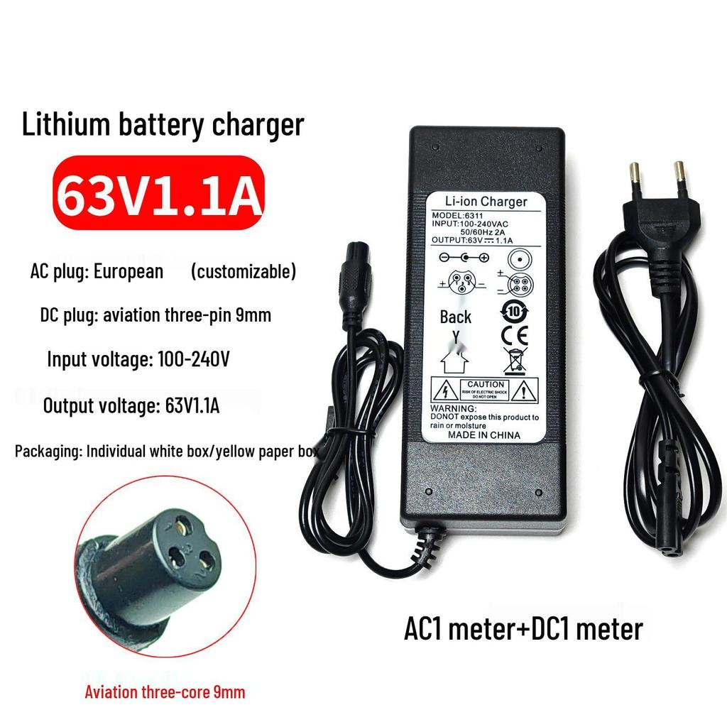 63V 1.1A Universal Ninebot One-Wheel Balance Scooter Charger with Light Indicator