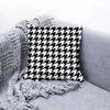 Chic Houndstooth Pattern Style Cushion Cover Premium Comfort Reversible Pillow Cove In One Design For Any Room & Car Interior