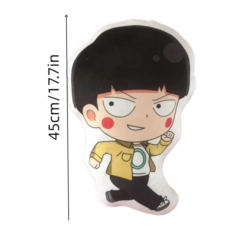 Anime Plush Pillow Featuring Mob Psycho 100's Reigen Arataka And Kageyama Shigeo