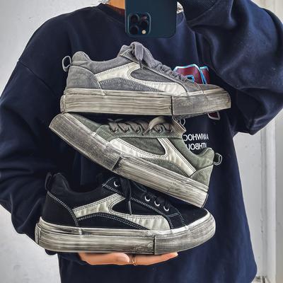 Autumn and Winter New Sports and Leisure Board Shoes Retro Old Dirty Shoes Washed Men's Canvas Shoes Versatile Men's Shoes
